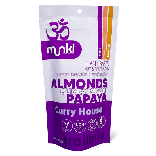 almonds curry spices papaya trailmix