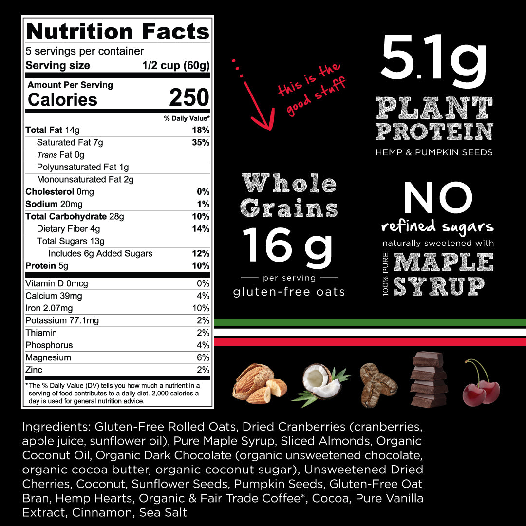 italian-espresso-superfood-granola-nutrition-chart