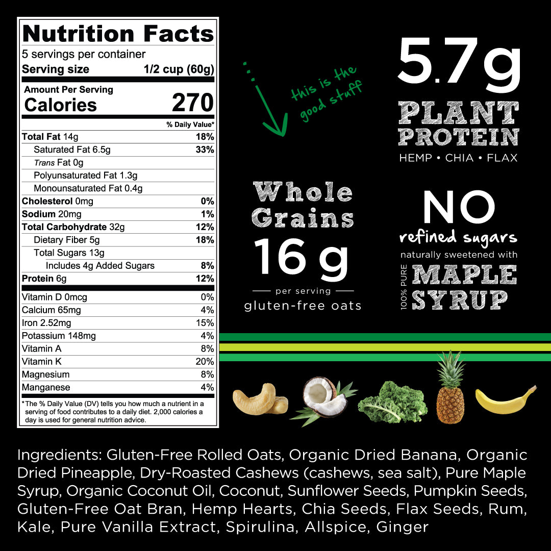 kale-superfood-granola-nutrition-chart